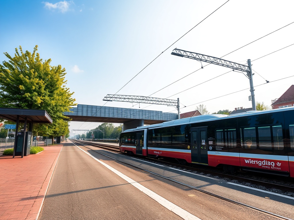 Plakat informacyjny o przebudowie ulic w Legionowie i poprawie bezpieczeństwa ruchu drogowego